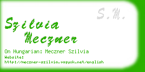 szilvia meczner business card